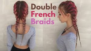 If you asked yourself how to make french braids to make by learning the basic technique you can create various hairstyles with long or medium hair braids, but also on short hair. Double French Braids For Short Hair Stella Youtube