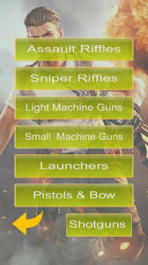 An app that provides information about weapon in free fire game so, the goal is to provide information rather than provide pleasure. Guide Free Fire Weapons For Android Apk Download