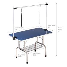 Gelinzon Adjustable Dog Grooming Table Clamp Overhead Pet Grooming Arm With Double Grooming Loop Blue36 Cli Dog Grooming Pet Grooming Dog Grooming Supplies