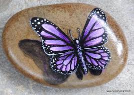 Butterflies Butterfly Art Handpainted Rocks Butterflies Painted Stones Insects Painted Rock Animals Hand Painted Rocks Stone Art
