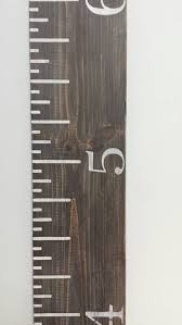 sale oversized wooden ruler growth chart finished in a warm