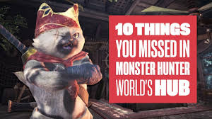 World reddit community and resource hub. 10 Things You Missed In Monster Hunter World S Hub Monster Hunter World Ps4 Gameplay Youtube