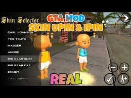 Cara Pasang Skin Upin Ipin Real Gta Mod Indo Youtube
