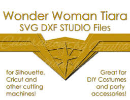 Download Wonder Woman Svg Dxf Studio Files For Diy Tiara Crown For Wonder Woman Costume Wonder Woman Kids Costume Diy Tiara
