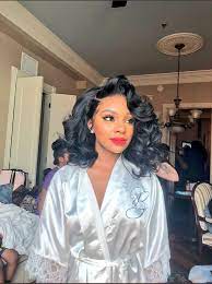 28 Black Women Wedding Hairstyles To Rock Black Women Wedding Hairstyles Wed Black Ha Black Brides Hairstyles Black Wedding Hairstyles Bride Hairstyles