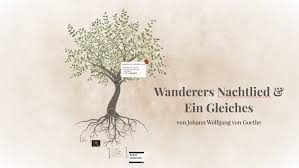 Wandrers nachtlied) is the title of two poems by the german poet johann wolfgang von goethe. Wanderers Nachtlied Ein Gleiches By Lena Schulz