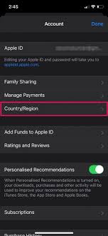 This means that while purchasing anything from appstore, itunes or. How To Change Apple Id Country Or Region On Iphone Ipad Osxdaily