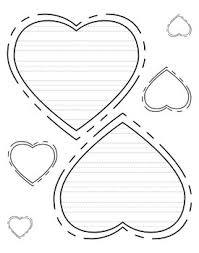 Add personalized touches to let your valentine know how much you. Heart Shaped Writing Paper For Valentine S Day Primary Lines Free