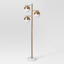The Floor Lamp From Project U Has Three Globe Lights And A Modern Yet Versatile Style The White Marble B Target Floor Lamps Brass Floor Lamp Globe Floor Lamp