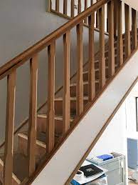 Our Beautiful Oak Stop Chamfer Stair Parts Staircase Railing Design Stair Railing Design Modern Stair Railing