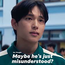 I really feel sorry for Player 333. Everyone hates him, but maybe he's just  misunderstood. He didn't want to hurt the baby—he only did it because he  was afraid Player 456 would