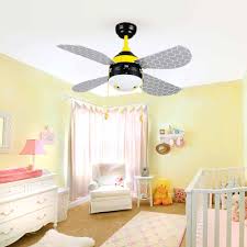 Creative Cartoon Bee Kid S Room Ceiling Fans Light Modern Baby Room Ceiling Fans Light Bedroom C Modern Baby Room Ceiling Fan Bedroom Bedroom Ceiling Fan Light