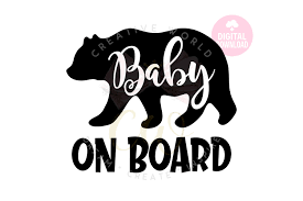 Download Baby On Board Svg Baby Bear On Board Svg Car Decal Svg 1061695 Cut Files Design Bundles