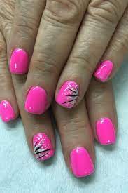 31 hot pink and black nail designs that are truly amazing. Pin On Jimin Hot Summer Toe Nails Bright Pink Nails Bright Nail Designs