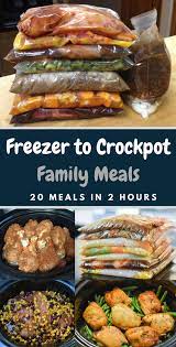 For a variation, i make beef & bean burritos by mixing a can of refried beans into 3 or 4 cups of cooked beef filling. Crockpot Freezer Meals 20 Crockpot Meals In 2 Hours