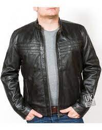 Mens Black Leather Biker Jacket Nimrod Front Leather Jacket Men Mens Black Jacket Black Leather Biker Jacket