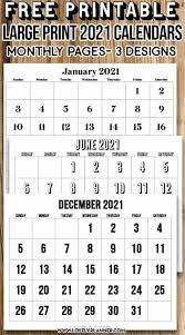 Free Printable Large Print 2021 Calendar 12 Month Calendar Lovely Planner In 2020 Free Printables 2021 Calendar Print Calendar