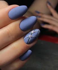 Spring Nail Art For 2018 Springnails Nageldesign Herbst Nageldesign Matt Mattblaue Nagel