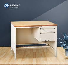 Rolling desk,lghm pneumatic adjustable mobile desk, 28x20 mobile laptop desk for home office,rolling laptop cart w/lockable casters, gas spring stand up desk white 4.8 out of 5 stars 16 $165.99 $ 165. Metal Office Desk Computer Workstations Blue Whale