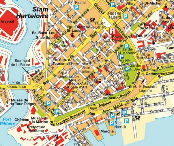 Brest Plan et Image Satellite