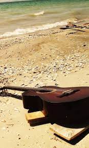 480x800 Wallpaper Guitar Sea Beach Music Infinity Wallpaper Beach Pictures Wallpaper Sea Beach Images