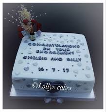 The prettiest engagement cakes to inspire a beautiful cake tribute to the happy couple on their special announcement. Lollys Cakes On Twitter Lolly42laura A Simple Square Engagement Cake Cakemaker Cake