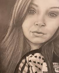 Artist: me, Stephanie Ruth Medium: graphite, charcoal, and Sharpie