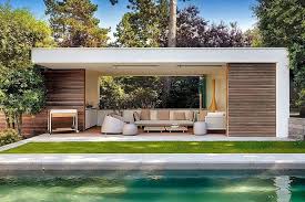 Below are swimming pool house plans from our extensive home plan database. 45 Pretty Outdoor Backyard Kitchen Ideas In 2020 Modern Pool House Pool Houses Modern Pergola Designs
