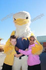 The west coast eagles are a professional australian rules football club playing in the australian football league (afl), australian football. West Coast Eagles Mascot Rick The Rock With Westpix