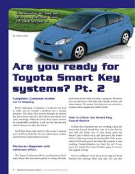 I have the remote/key combo if that makes sense) it gave me extra beeps. Are You Ready For Toyota Smart Key Systems Pt 2 Manualzz