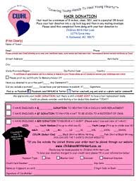 Hair Donation Form Children With Hair Loss Donating Hair Hair Product Organization Hair Loss
