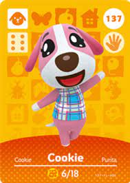 Five regular villager cards + one special character card. Cookie Animal Crossing Cards Series 2 Amiibo Card Amiibo Life The Unofficial Amiibo Database