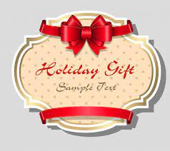 Characters prepare presents for family and friends on. Free Vector Holiday Gift Card Template