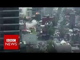 That quake left a huge scar on. Mexico Moment Earthquake Struck Bbc News Youtube