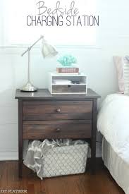Bedside Charging Station With Images Bedroom Diy Organization Bedroom Clean Bedroom