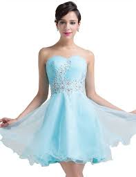 Ball Strapless Corset Short Baby Blue Tulle Applique Cocktail Prom Dress Cocktail Dress Prom Cocktail Evening Dresses Unique Cocktail Dresses