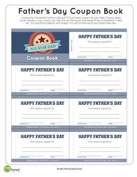 Father S Day Coupon Book Printable Father S Day Printable Coupon Book Homemade Fathers Day Gifts