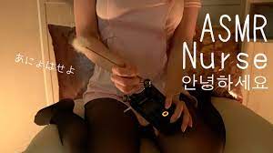 ASMR NURSE EAR TICKLE (Scratching/Blowing/whisper) ストッキング&ナースの囁き - The ASMR  Index