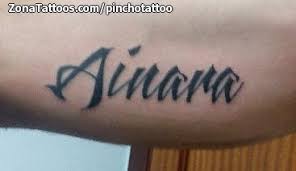 Nombres que rimen con ainara. Tatuaje De Nombres Ainara Letras