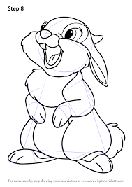 How to draw cinderella.step by step(easy draw). Learn How To Draw Thumper From Bambi Bambi Step By Step Drawing Tutorials Learn How To Draw T Disney Art Drawings Disney Drawings Sketches Disney Drawings