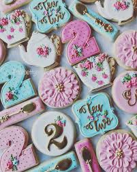 2nd Birthday Birthday Ideas For 2 Year Old Daughter Tea For Two Teapartycookies Cookieart 2ndbirthday Tea Party Cake Kids Tea Party Girls Tea Party Birthday