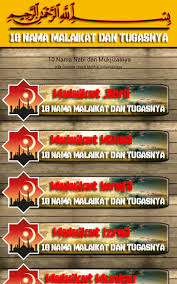 Ada juga malaikat yang bertugas mewafatkan dan mencabut nyawa. 10 Malaikat Dan Tugasnya 1 0 Apk Download Android Books Reference Apps