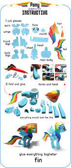 Pony Papercraft Instruction By Kna On Deviantart My Little Pony Craft My Little Pony Party Little Pony Party