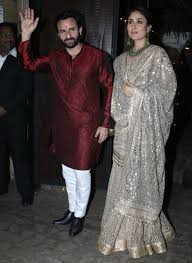 Saif Ali Khan And Kareena Kapoor Khan Arrive In Style For Anil Kapoor S Diwali Party Hosted At Diwali Outfits Indian Wedding Outfits Wedding Dresses Men Indian