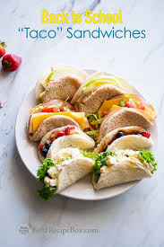 Taco Sandwiches Peanut Butter Jelly For Back To School Lunch Ideas Recipe Healthy Lunchbox Recipes Lunch Snacks Fun Lunch