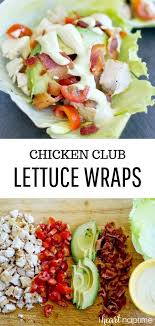 Easy Chicken Club Lettuce Wraps I Heart Naptime Recipe Lunch Recipes Healthy Quick Healthy Lunch Easy Lunch Recipes