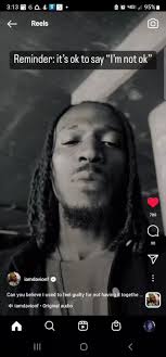 It's okay not to be okay!! Davion Farris!!!