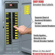 May 29, 2020 · find the circuit breaker box. Easy Read Breaker Box Decals Tough Vinyl Labels For Circuit Breakers Great For Home Owners Apartment Complexes And Electricians Place Stickers Directly On The Breaker Switch Makes Identifying The Walmart Com