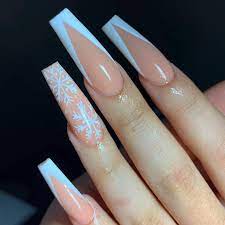 Justkaylaaaa Winter Nails Acrylic Christmas Nails Acrylic Ombre Acrylic Nails