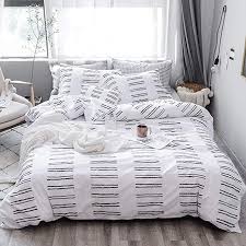 Black And White Checkered Comforter Amazon Com Tannicoor Geometric Duvet Cover Set Ultra Soft Hypoallergenic Microfiber Bedding Black Microfiber Bedding Duvet Cover Sets Geometric Duvet Cover